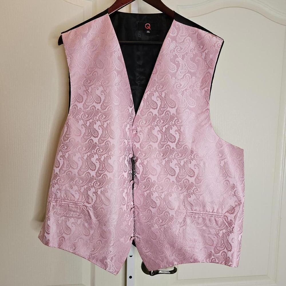 Elegant Q Italia Pink Paisley Vest